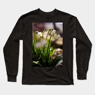 Spring snowdrop flowers Long Sleeve T-Shirt